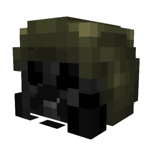 Bioladen Minecraft avatar head, 3D render