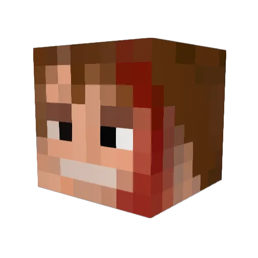 Biolynk Minecraft avatar head, 3D render