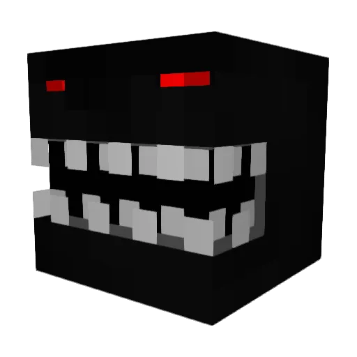 Biomeca Minecraft avatar head, 3D render