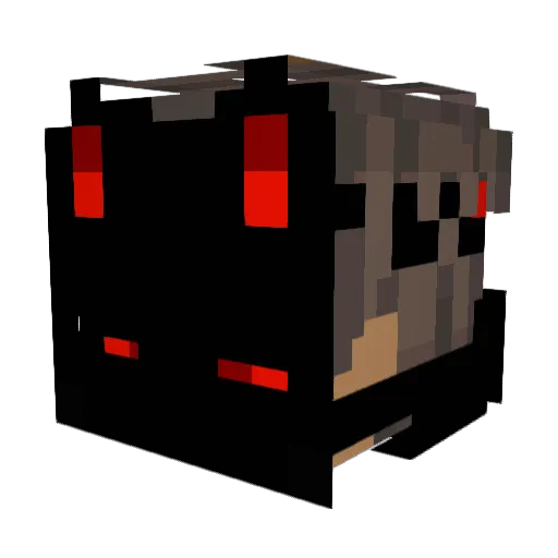 Bion1x_ Minecraft avatar head, 3D render