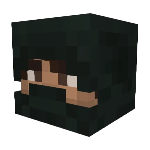 Bioncl4 Minecraft avatar head, 3D render
