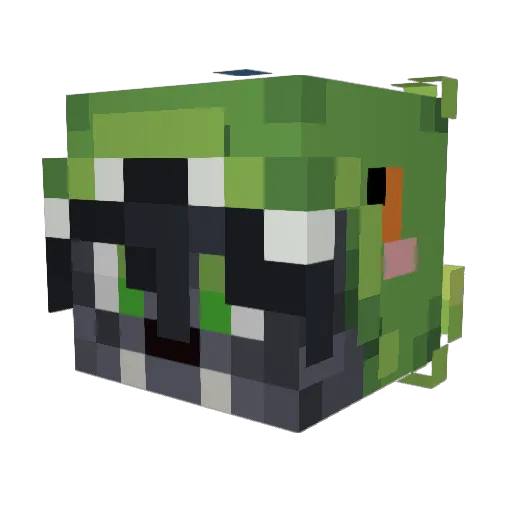 Bionexuz Minecraft avatar head, 3D render