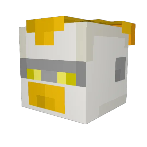 Bionic46 Minecraft avatar head, 3D render