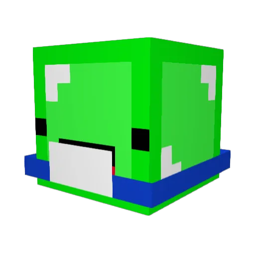 Bionic6969 Minecraft avatar head, 3D render