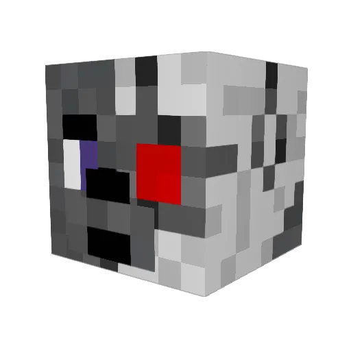 BionicMuskrat Minecraft avatar head, 3D render