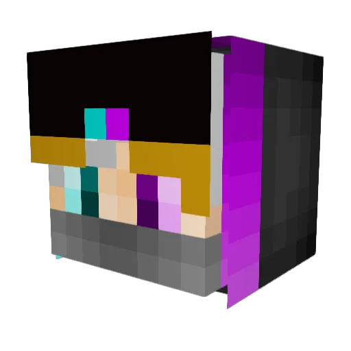 BionicNinja007 Minecraft avatar head, 3D render