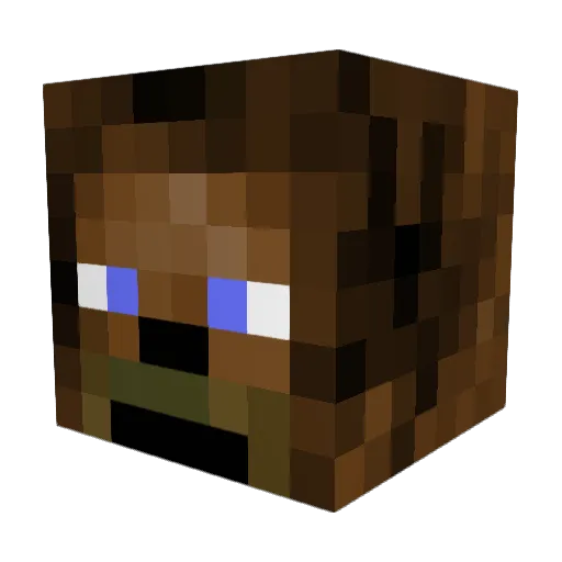 BionicSasquatch Minecraft avatar head, 3D render