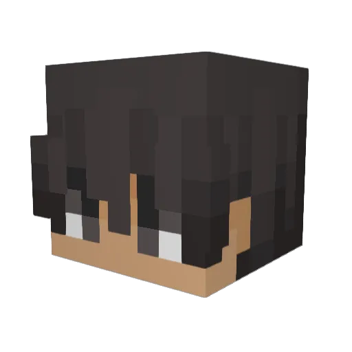 BionicTOOM Minecraft avatar head, 3D render