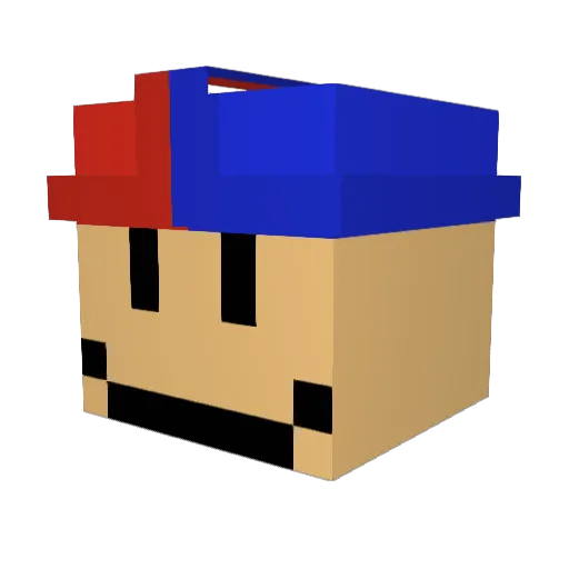 Bionic_ALEPH Minecraft avatar head, 3D render