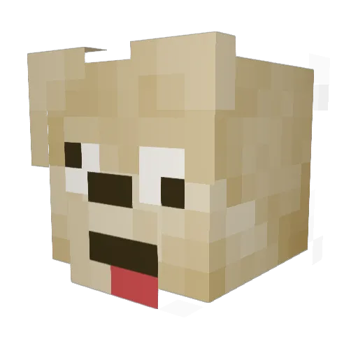 Bionic_Doggie Minecraft avatar head, 3D render