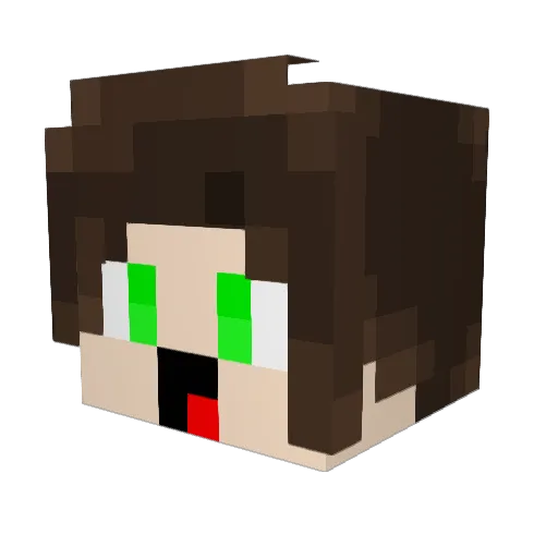 Bionikl Minecraft avatar head, 3D render