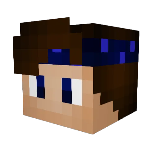 BionixV Minecraft avatar head, 3D render