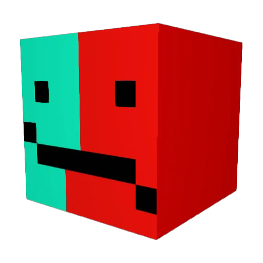 Bioniz Minecraft avatar head, 3D render