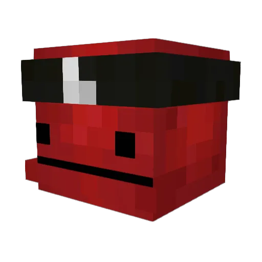 BiosGamingYT Minecraft avatar head, 3D render