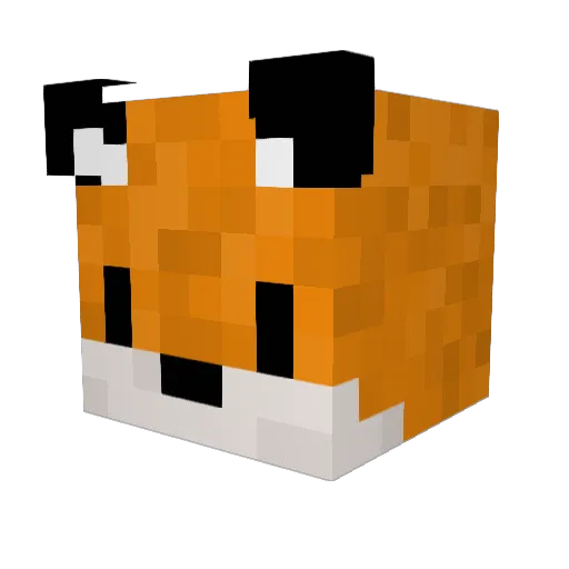 BioshibbyUK Minecraft avatar head, 3D render