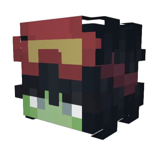 BiosteelSniper Minecraft avatar head, 3D render