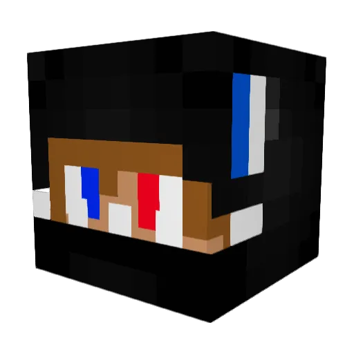 Biothebest Minecraft avatar head, 3D render