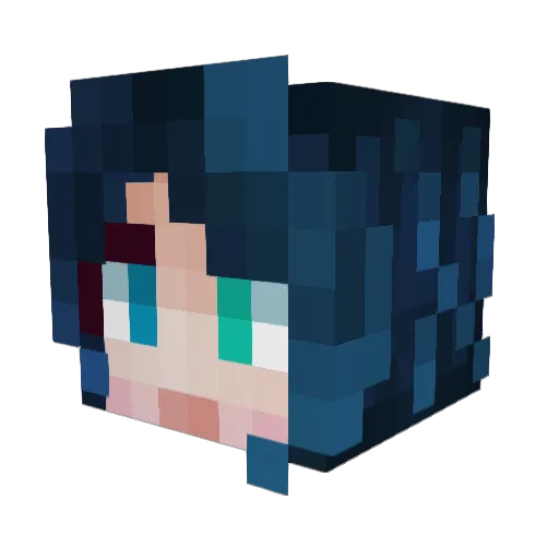 BioticKitty23 Minecraft avatar head, 3D render