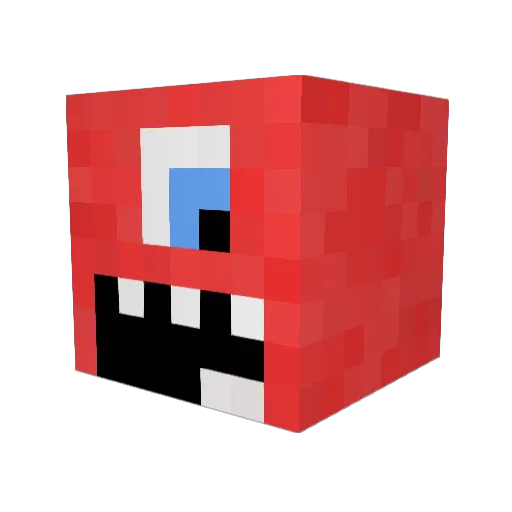 Bioz Minecraft avatar head, 3D render