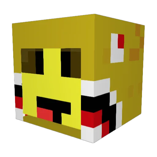BipVip2137 Minecraft avatar head, 3D render