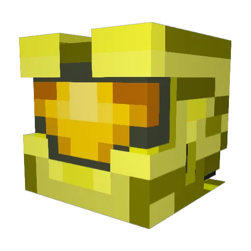 Bipolar0tter Minecraft avatar head, 3D render