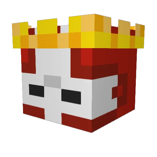 Bipolar_ Minecraft avatar head, 3D render