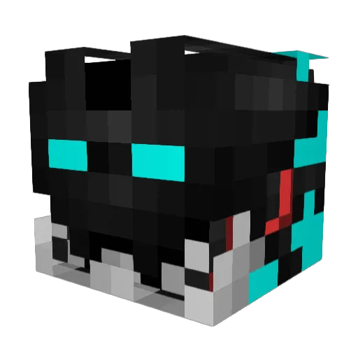 Bipp0 Minecraft avatar head, 3D render