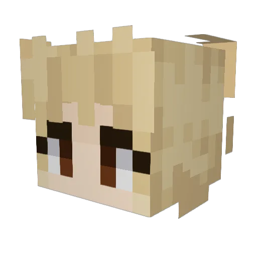 BippyBumbleBee Minecraft avatar head, 3D render