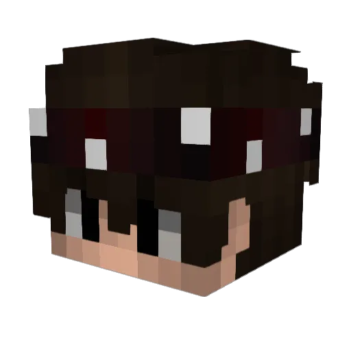 BiqCookiie20 Minecraft avatar head, 3D render