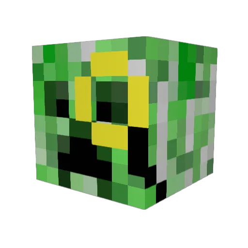 Biquette42 Minecraft avatar head, 3D render