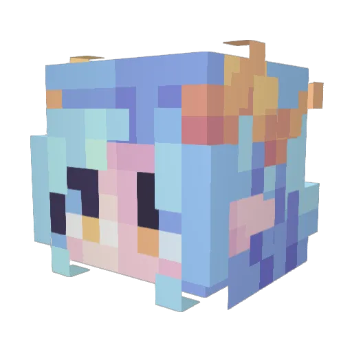 BirbMum Minecraft avatar head, 3D render