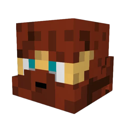 Bird303 Minecraft avatar head, 3D render