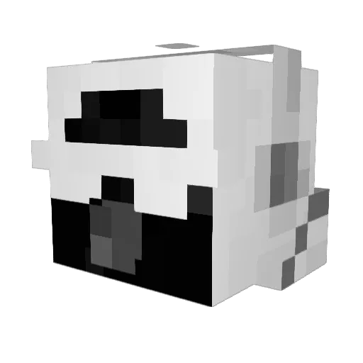 BirdG Minecraft avatar head, 3D render