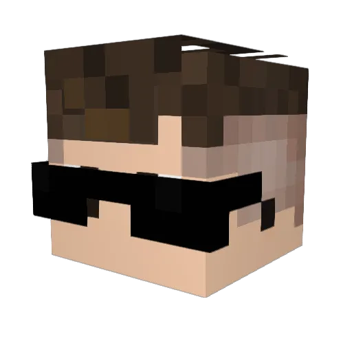 BirdGames Minecraft avatar head, 3D render