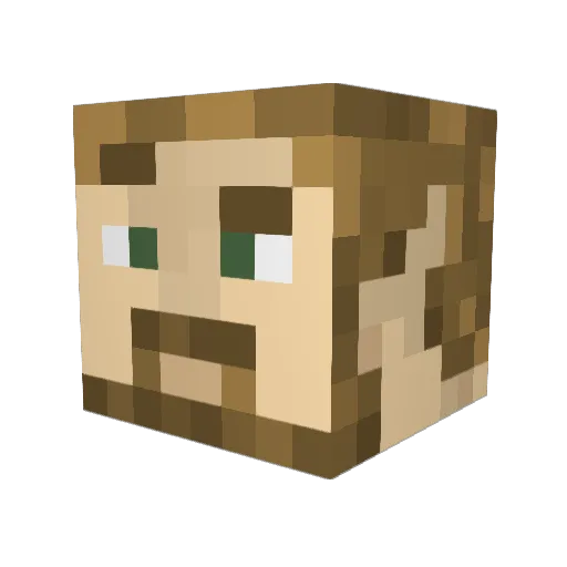 BirdMan1793 Minecraft avatar head, 3D render
