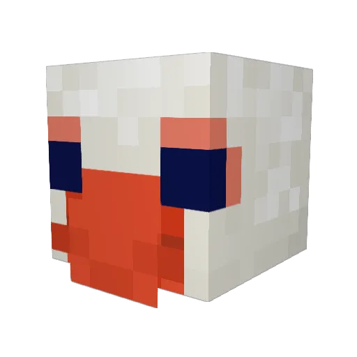 BirdSKIN38 Minecraft avatar head, 3D render