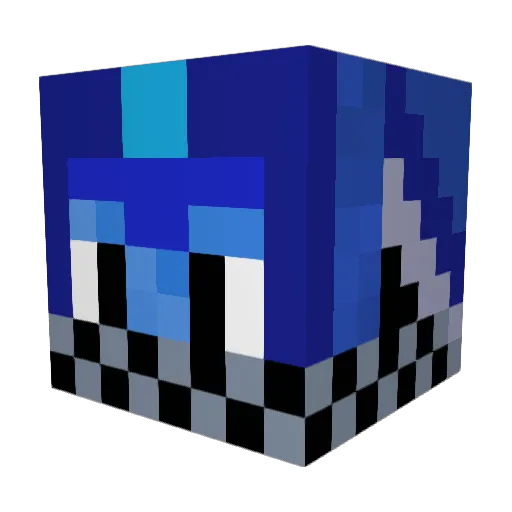 BirdVdc Minecraft avatar head, 3D render