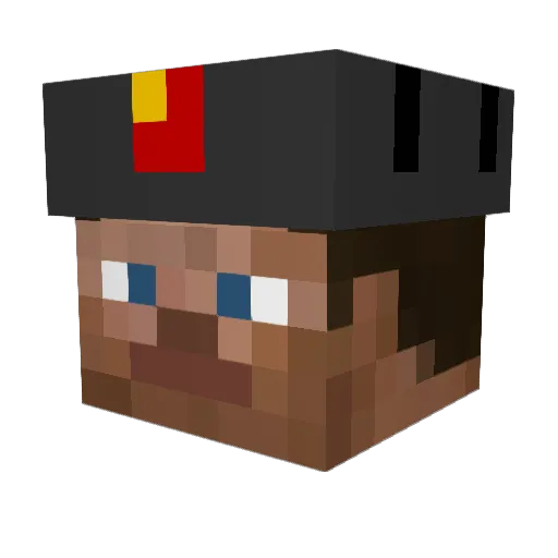 Bird_Of_War Minecraft avatar head, 3D render