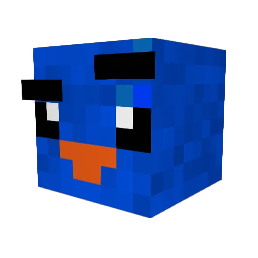 Bird__Man_ Minecraft avatar head, 3D render