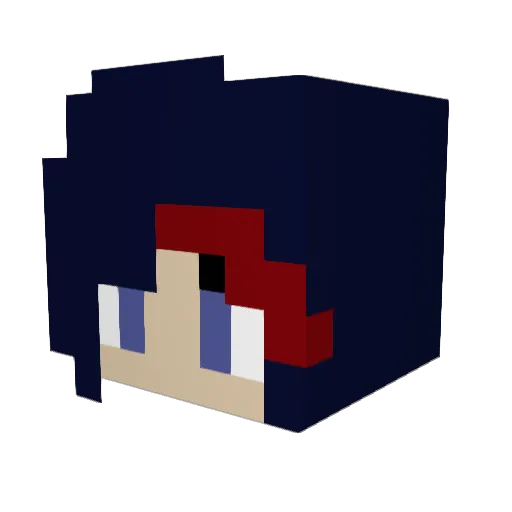 Birdfriend Minecraft avatar head, 3D render