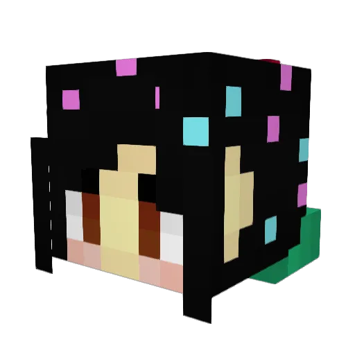Birdie83 Minecraft avatar head, 3D render