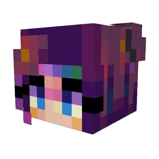 BirdieAnn Minecraft avatar head, 3D render