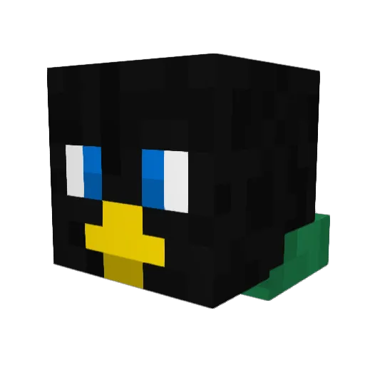 BirdieH Minecraft avatar head, 3D render