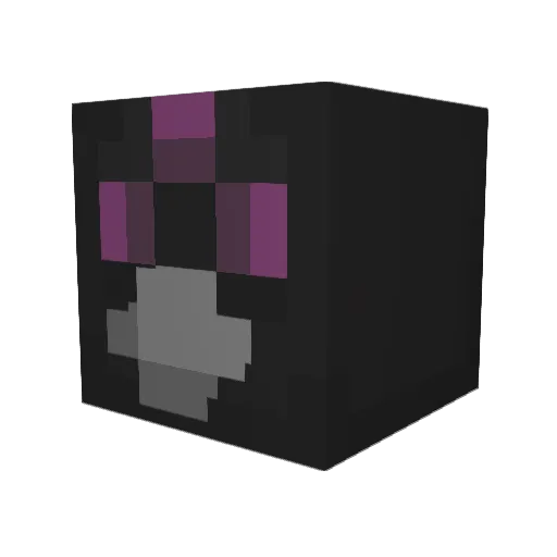 Birdkix Minecraft avatar head, 3D render