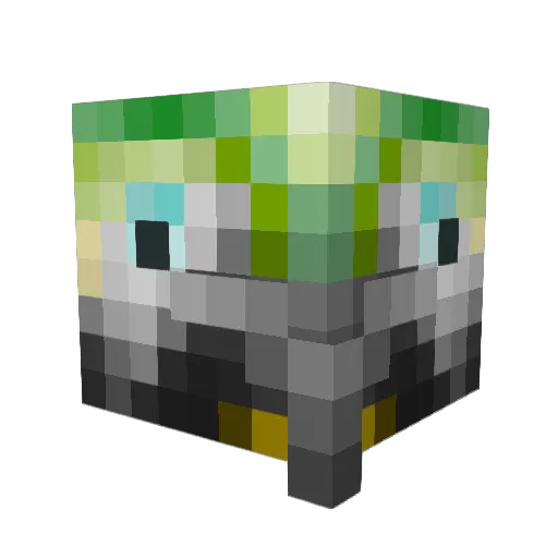 Birdman987 Minecraft avatar head, 3D render