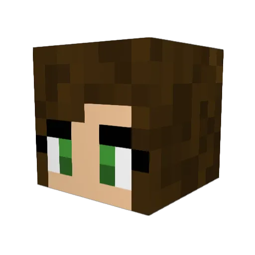 Birdosaurus Minecraft avatar head, 3D render