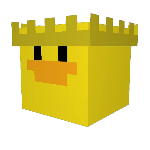 Birdphus Minecraft avatar head, 3D render