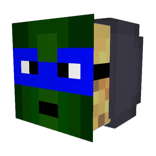 BirdsoneK Minecraft avatar head, 3D render