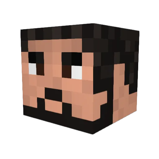 Birdspider2 Minecraft avatar head, 3D render