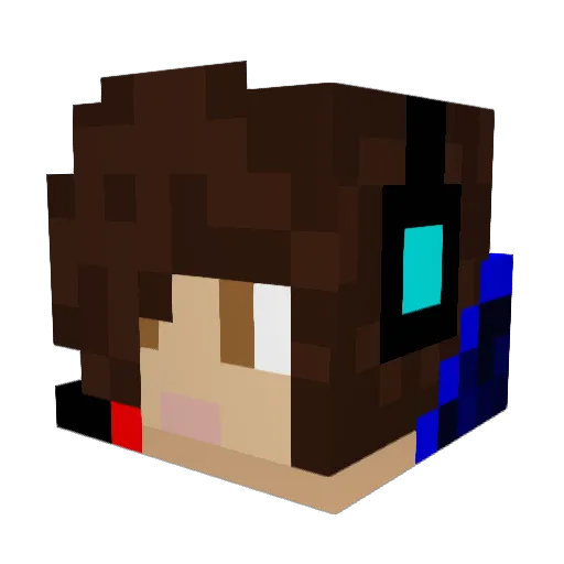 BirdyBuddy16 Minecraft avatar head, 3D render
